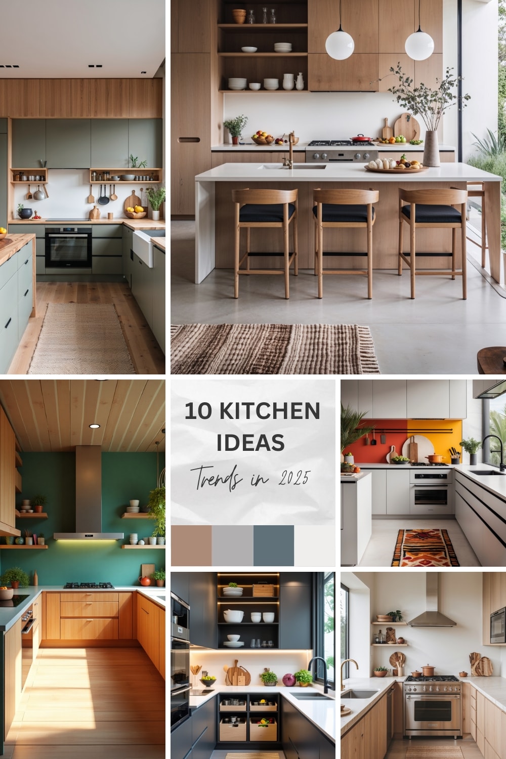 10 kitchen design trends for 2025, including modern appliances, eco-friendly materials, and smart technology for a functional and stylish space