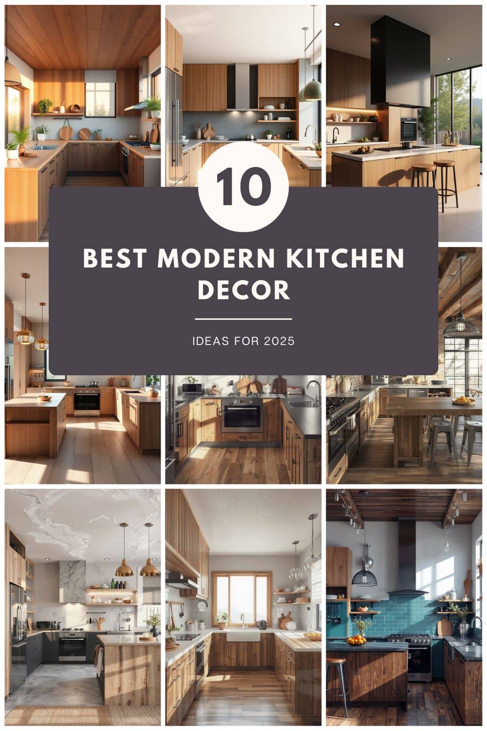 10 modern kitchen decor ideas for 2025, showcasing stylish and functional design elements