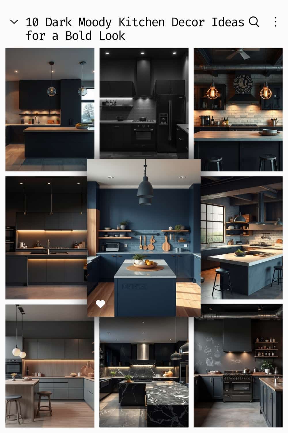 Dark moody kitchen decor ideas for a bold and dramatic look