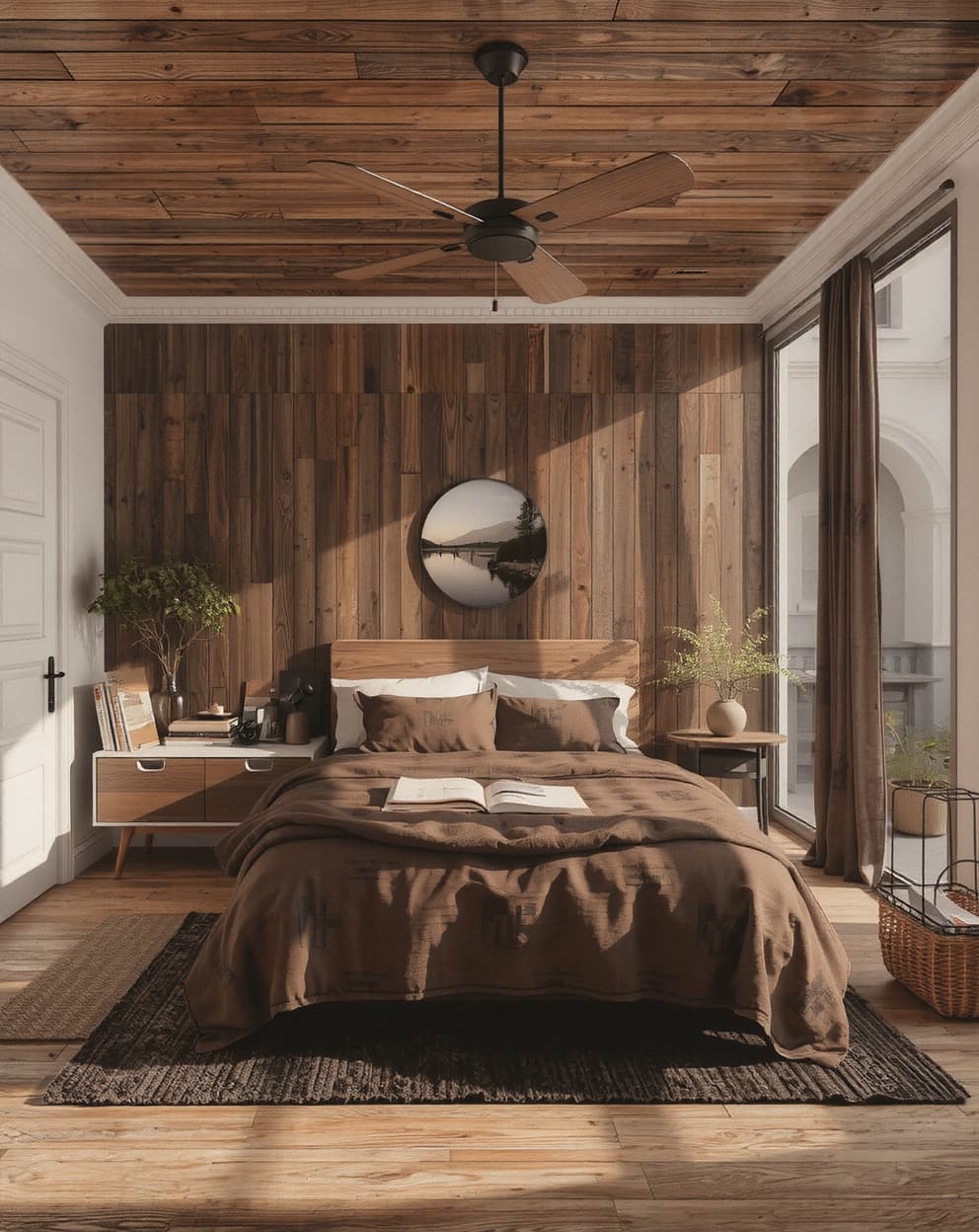 Trends and styling ideas for chocolate brown accent walls in various design styles