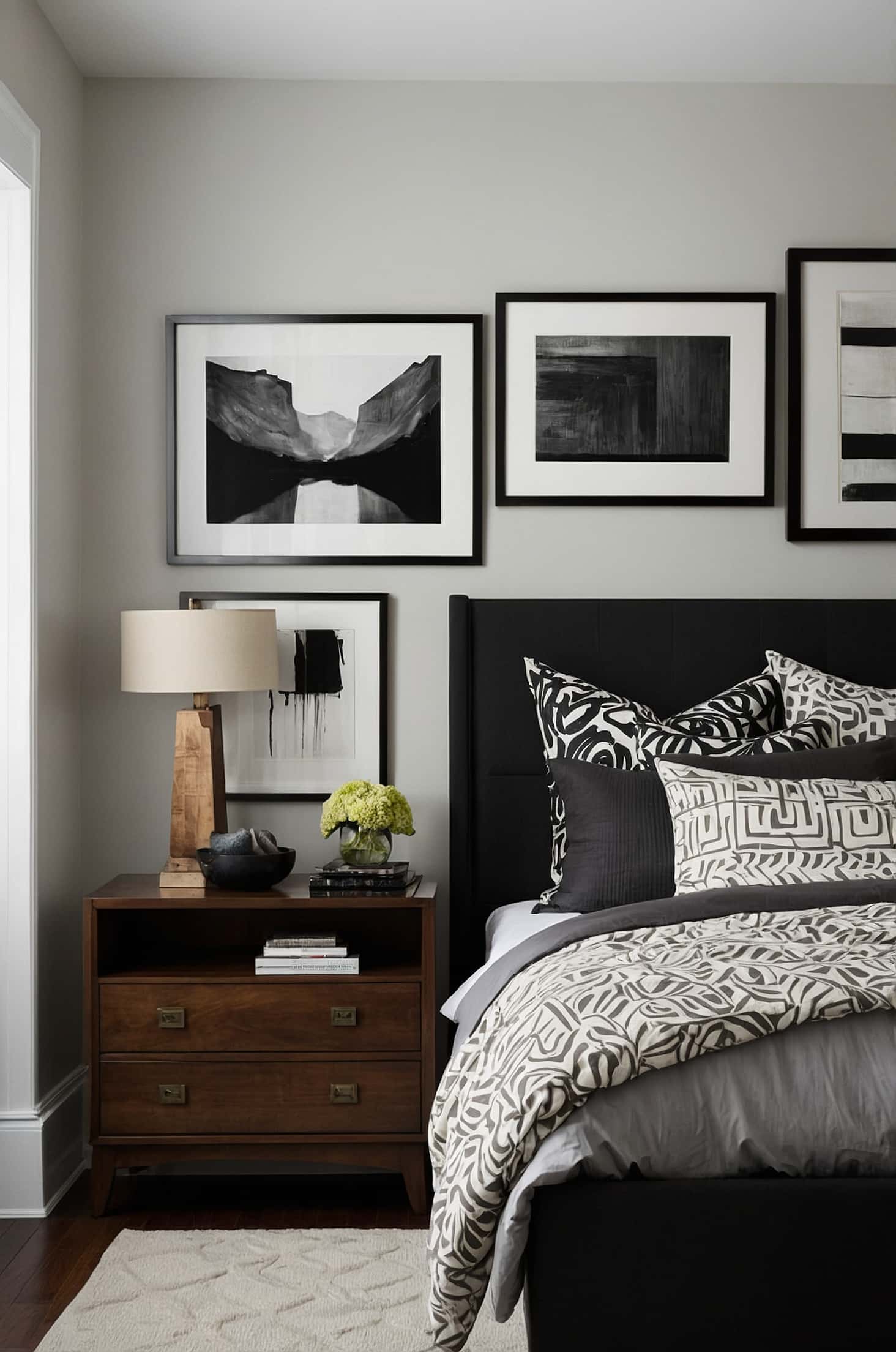 Add personal artistic touches to your bedroom for a unique style