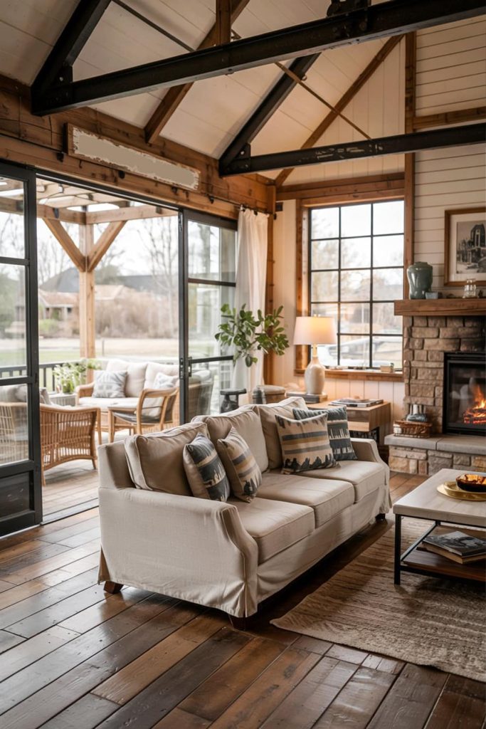 Balancing country charm and coastal breeziness in barndominium design