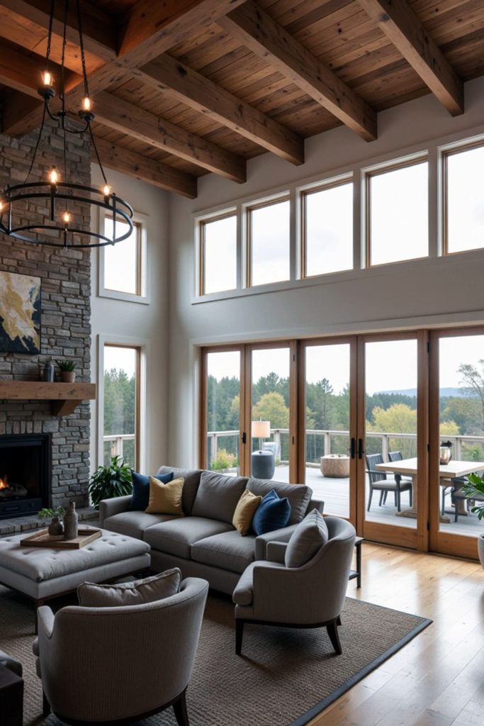 Barndominium design harmonizing rustic country & coastal elements