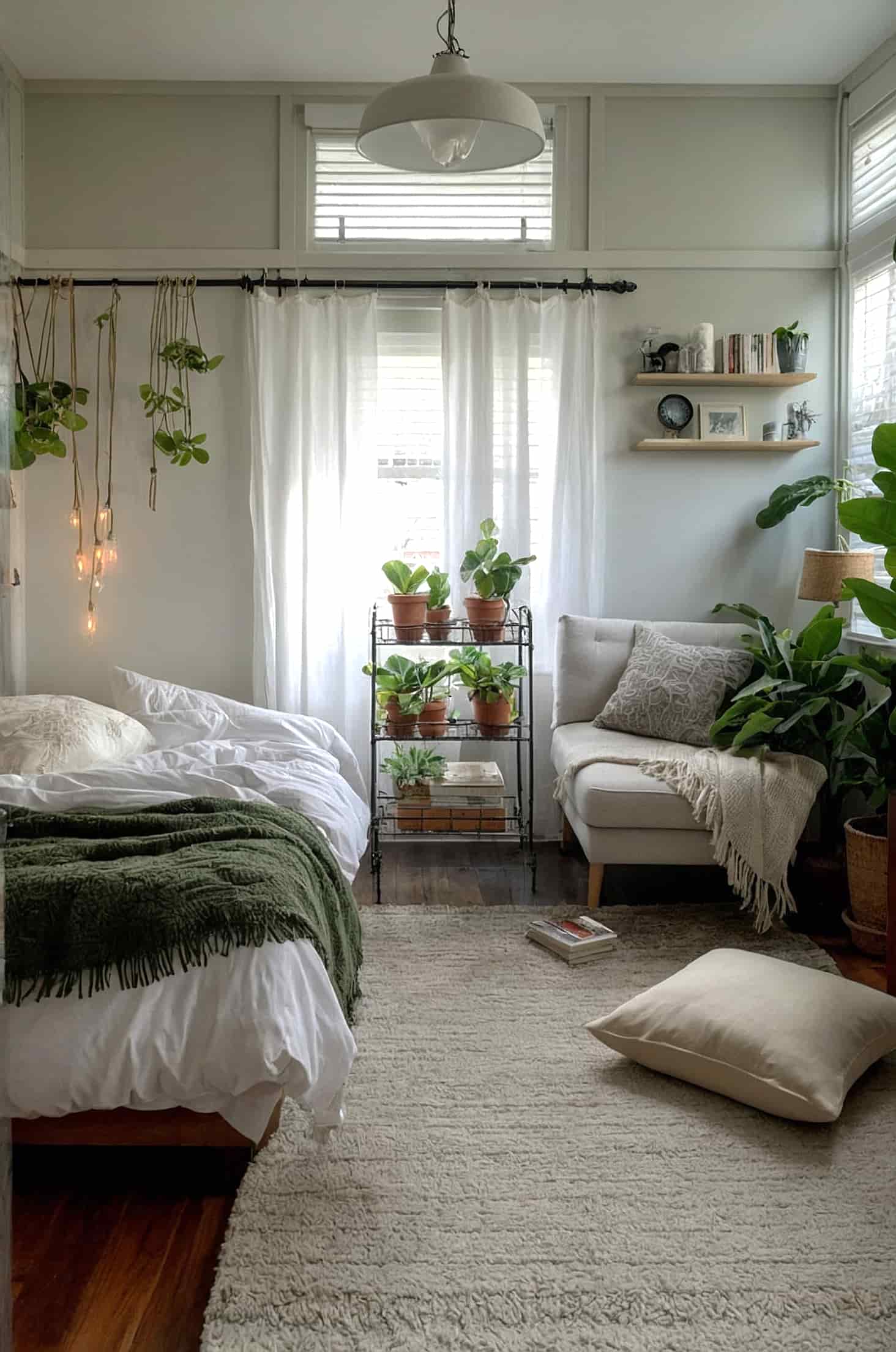 Bring nature inside add indoor plants for a calming bedroom