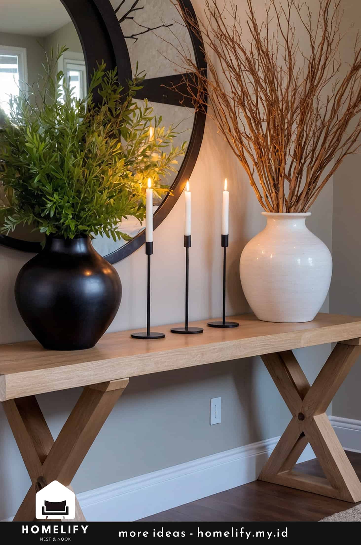 Chic console table design with modern simplicity