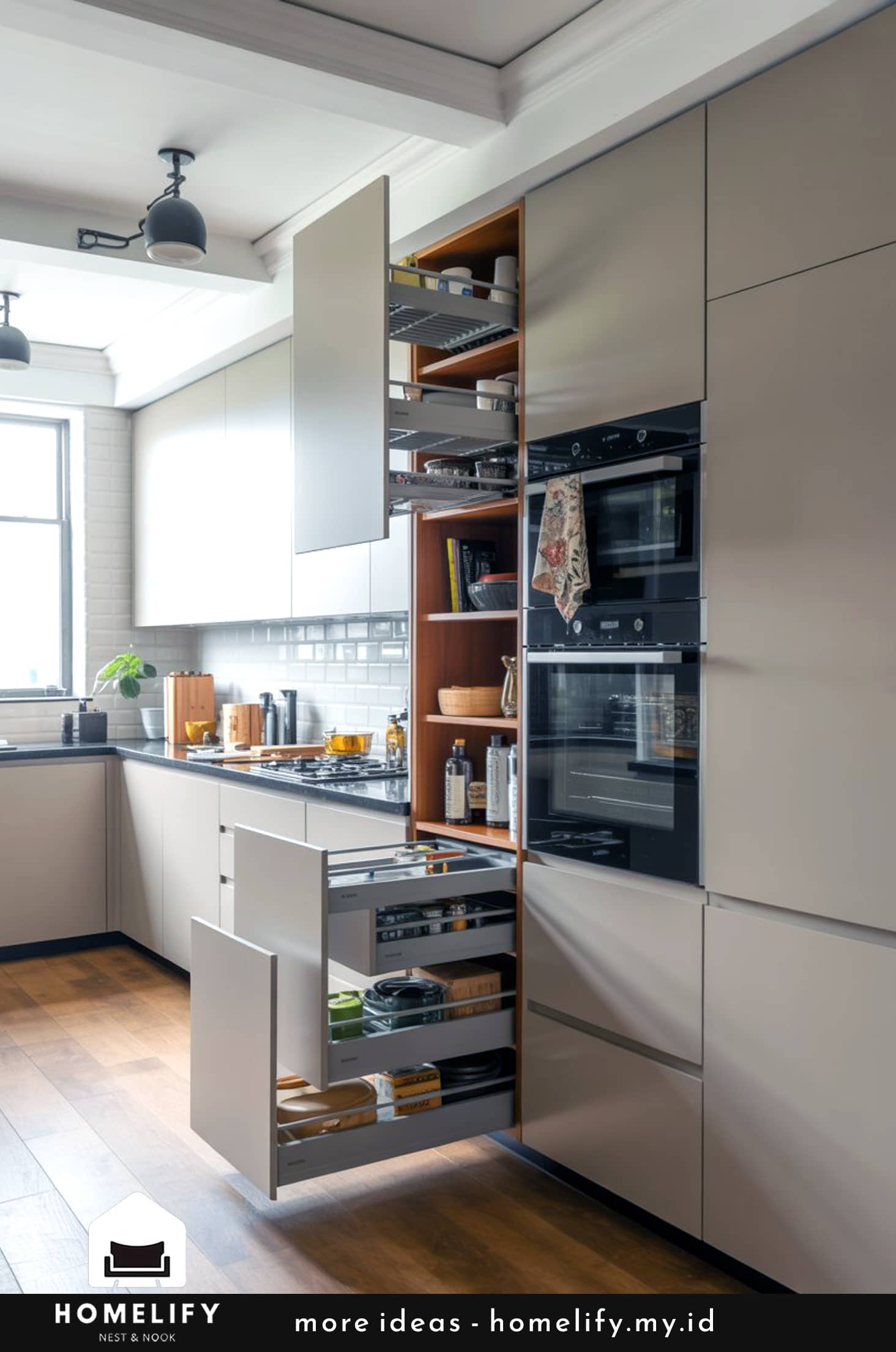 Effortless organization smart storage for a stylish kitchen