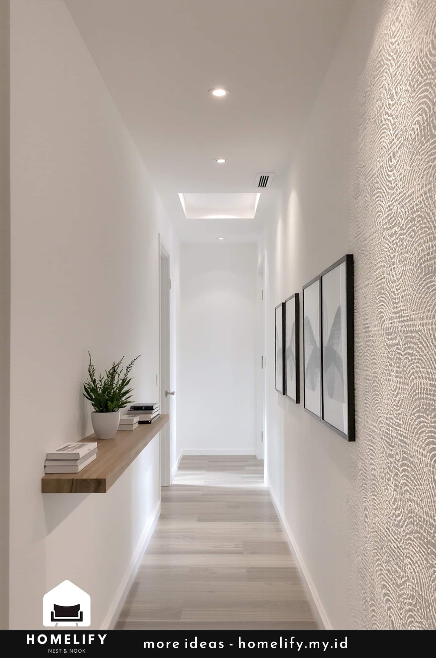 Elegant simplicity in sleek hallway design