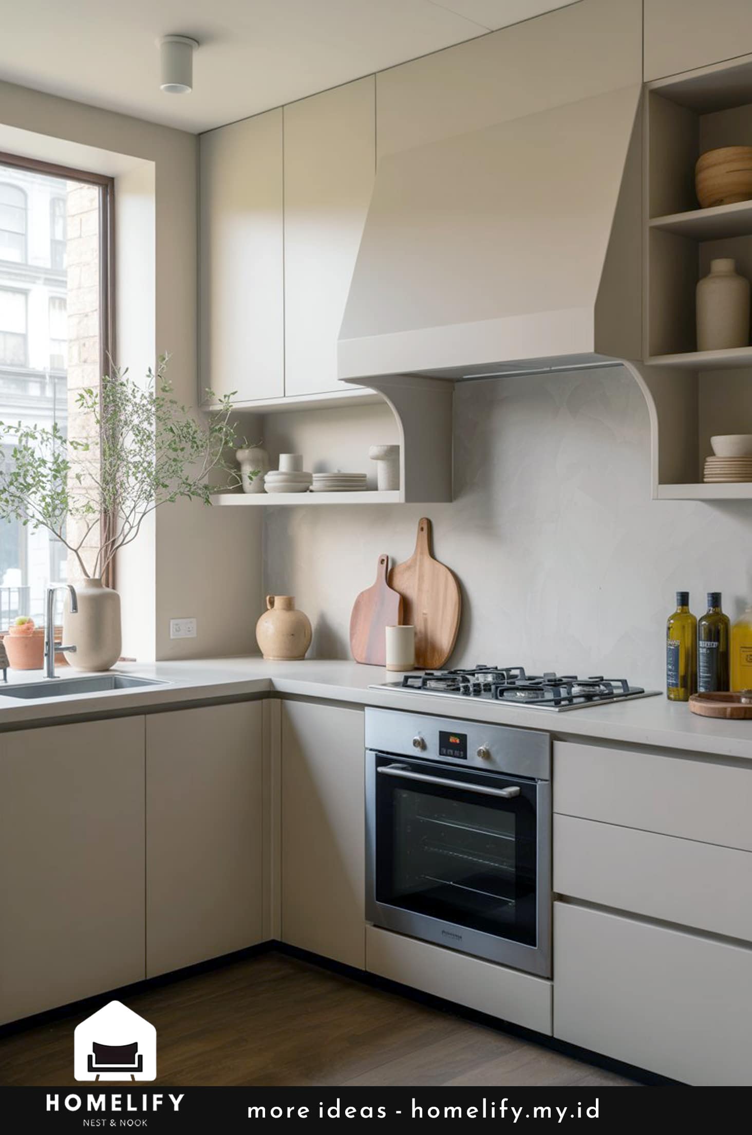 Elevating kitchen minimalism with functional accessories