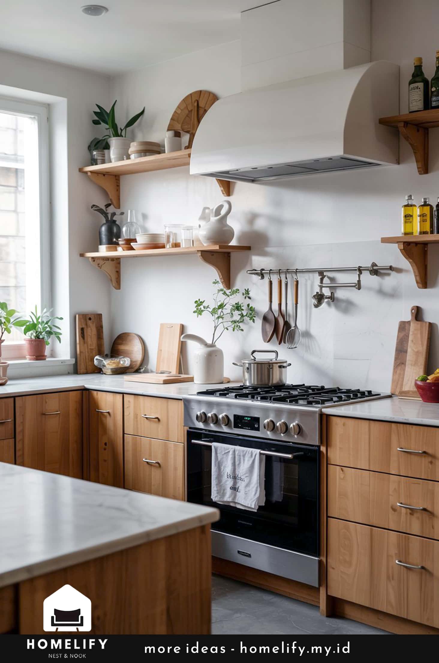 Functional art and accessories in minimalist kitchens