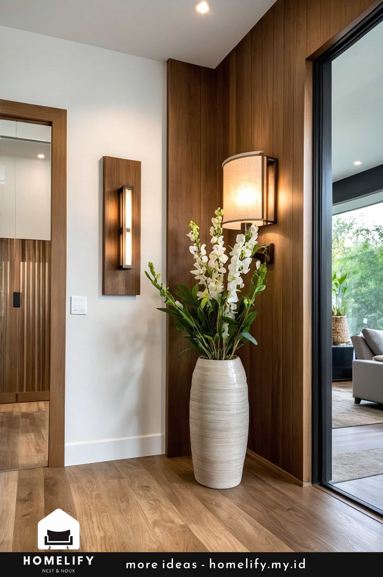 Inviting and stylish entryway design with modern elegance