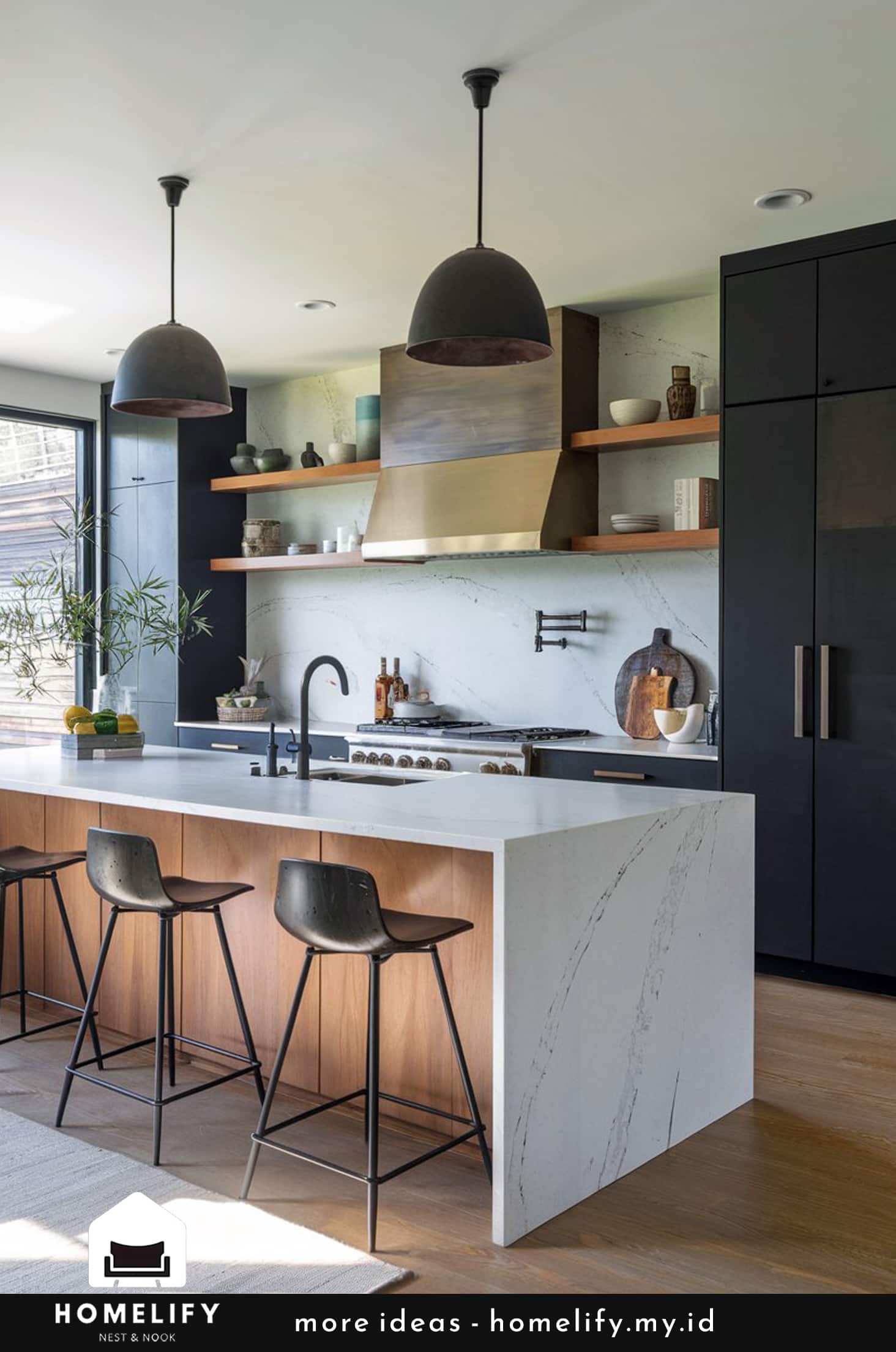 Mastering material mixing in modern kitchens
