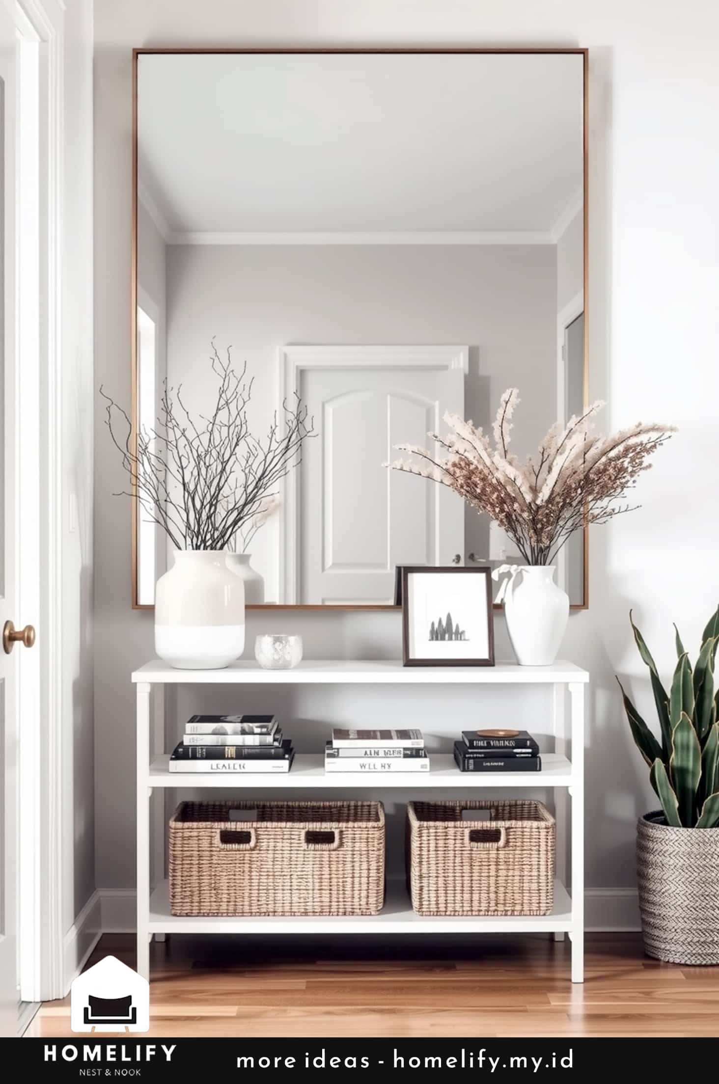 Modern and practical entryway design with chic storage solutions