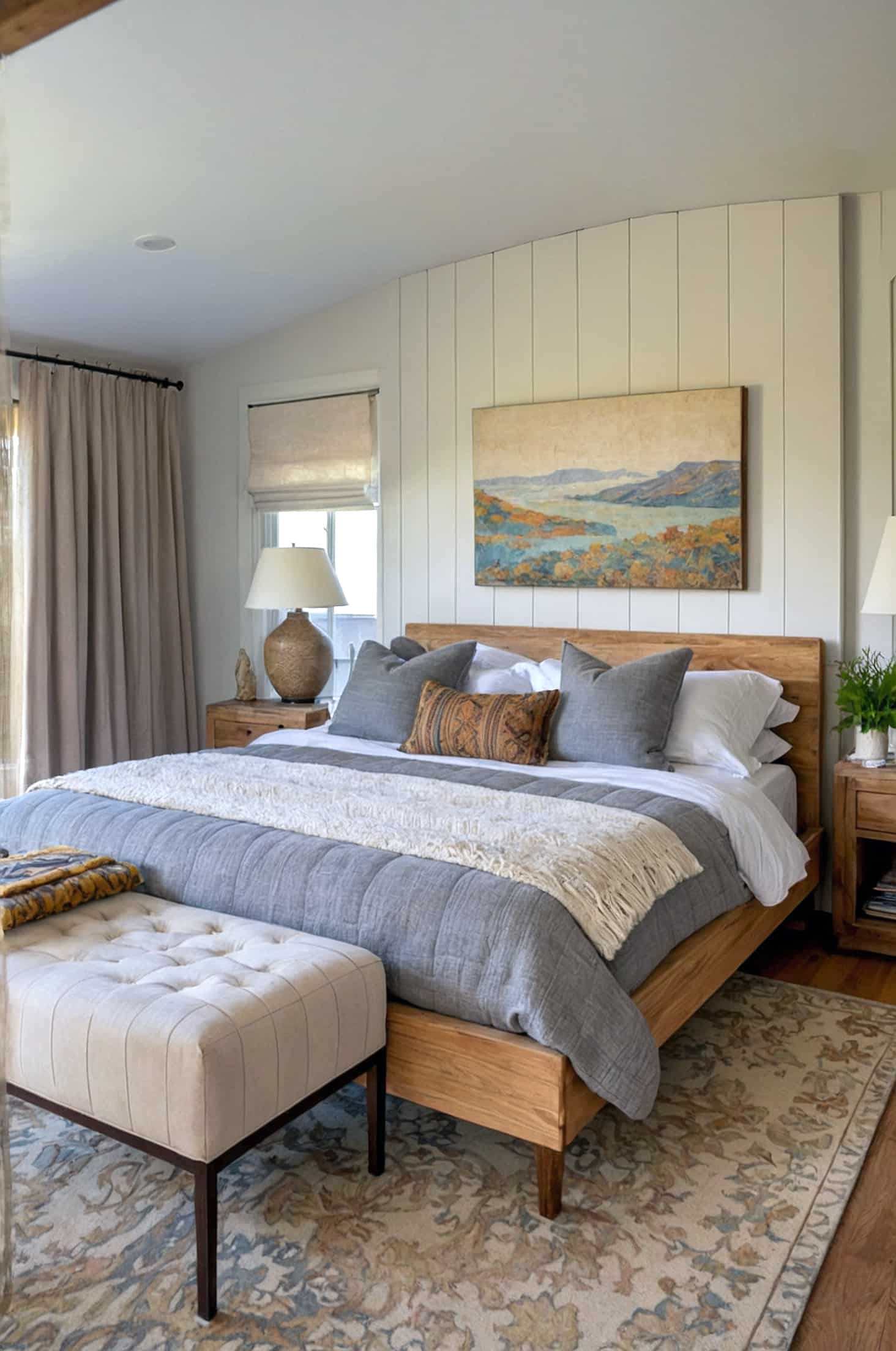 Repurpose old carpets for unique and personal bedroom decor