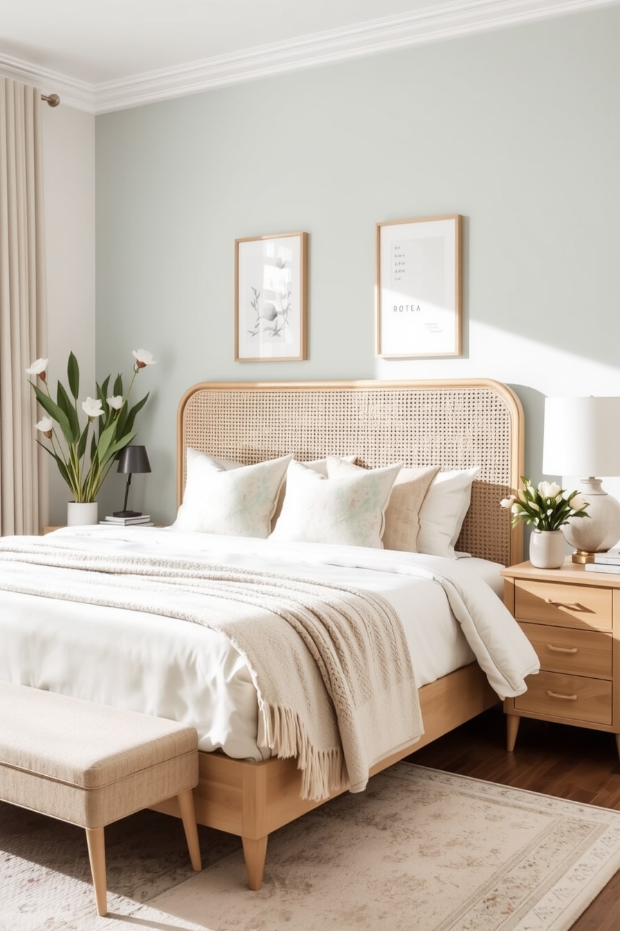 Style your spring headboard make it the focal point of your bedroom