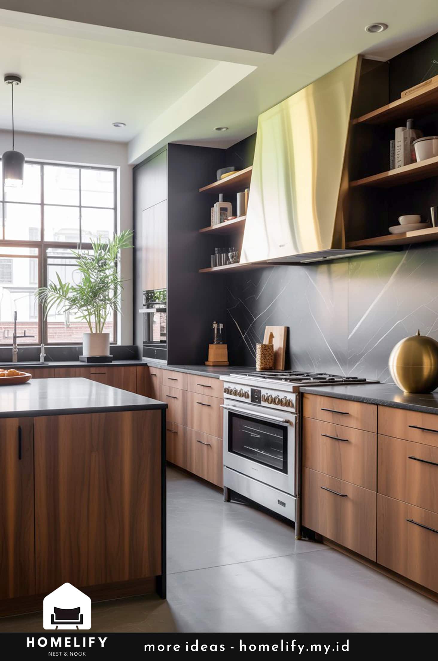 The art of mixing materials in contemporary kitchens