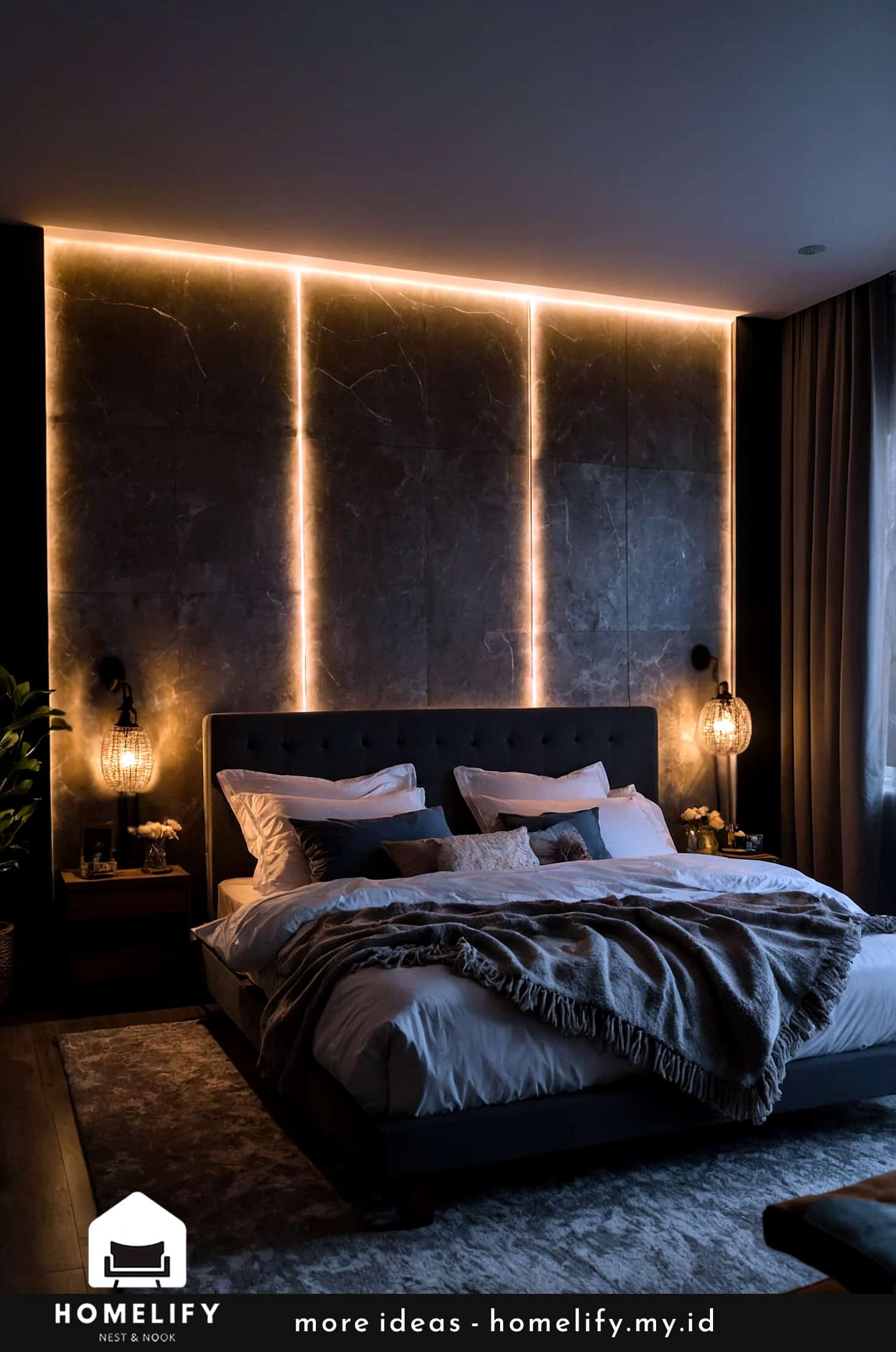 Transform your bedroom with romantic led lighting for an ethereal glow