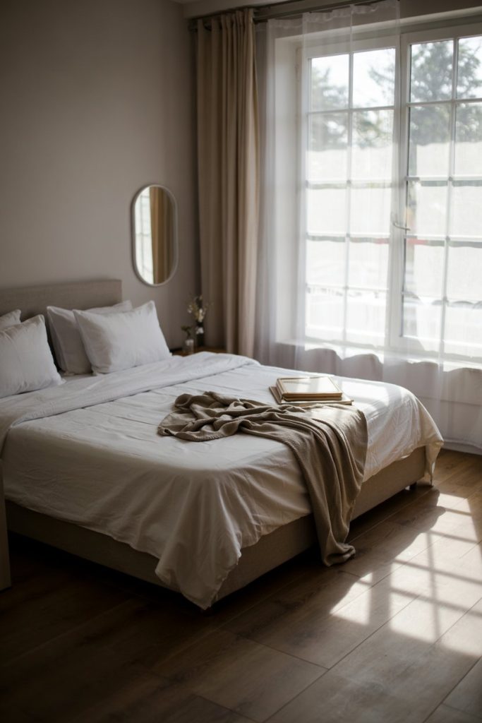 Bedroom design luminous retreat with amplified natural light