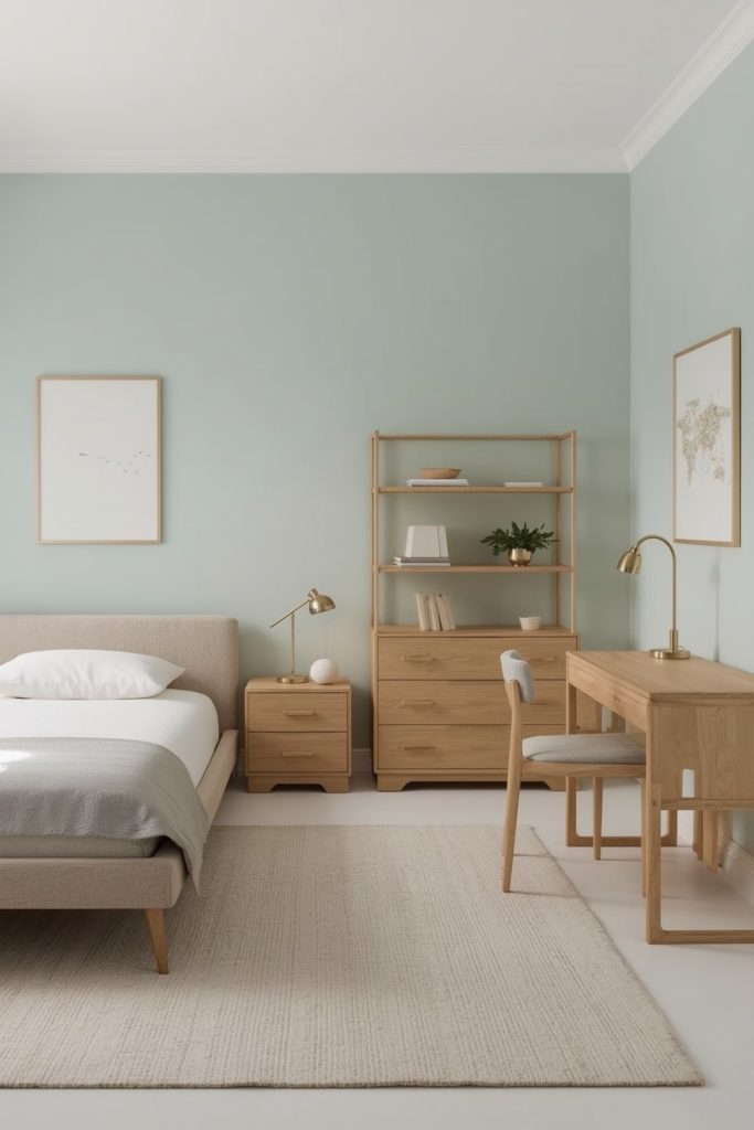 Chic & simple kids' bedroom clean lines & calming environment