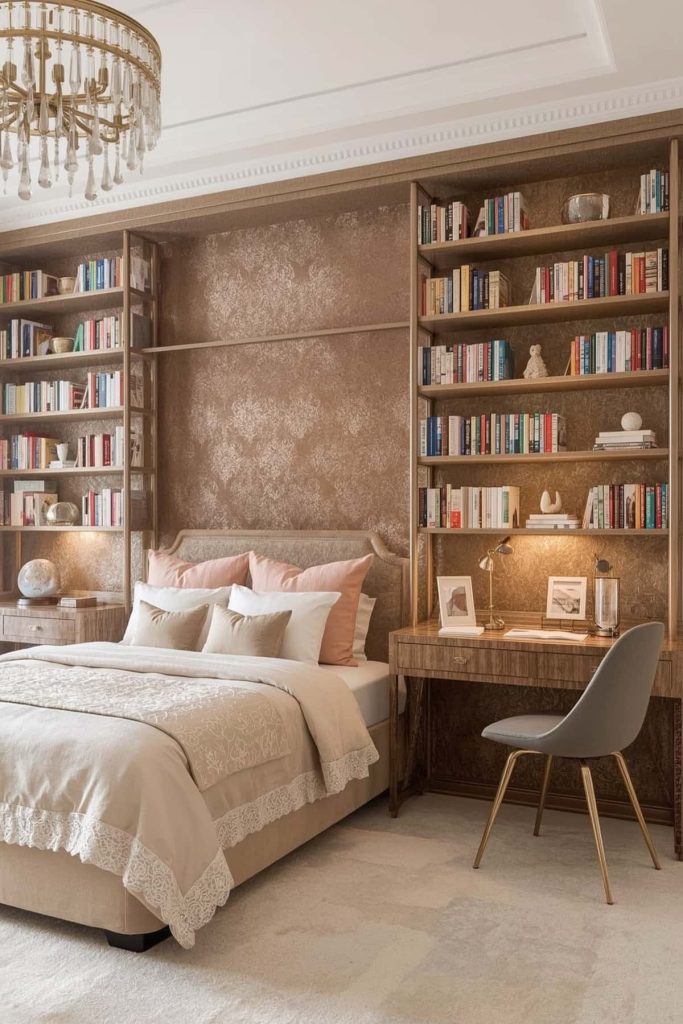 Glamorous kids' bedroom chic glamour & crystal details