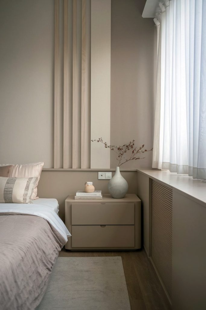 Japandi bedroom cohesive & tranquil neutral design