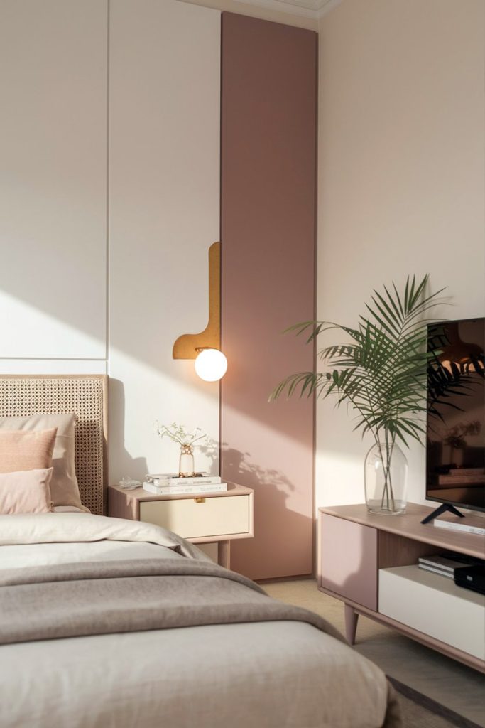 Japandi bedroom fresh & airy neutral color palette