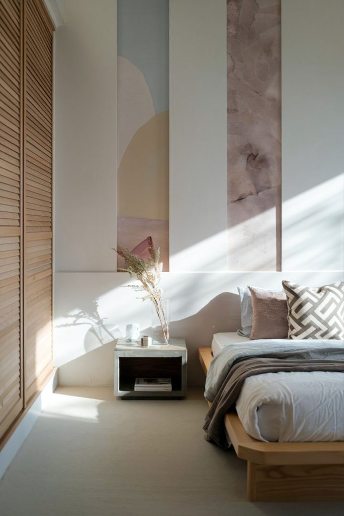 Japandi bedroom serenity through uncluttered design