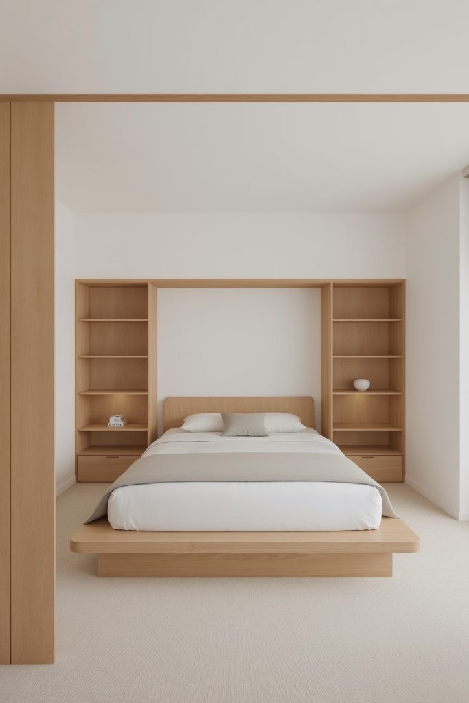 Japandi small bedroom streamlined sleep & purposeful design