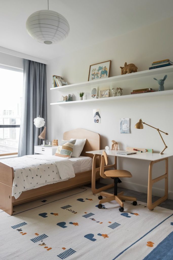 Kids' bedroom adaptable furniture for growing needs