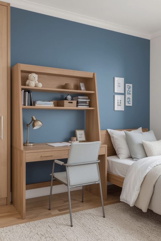 Kids' bedroom durable wood & seamless adaptability