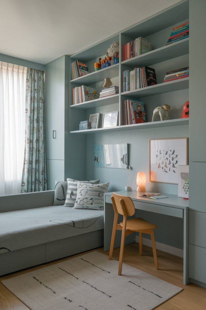 Multi functional kids' bedroom convertible & adaptable design