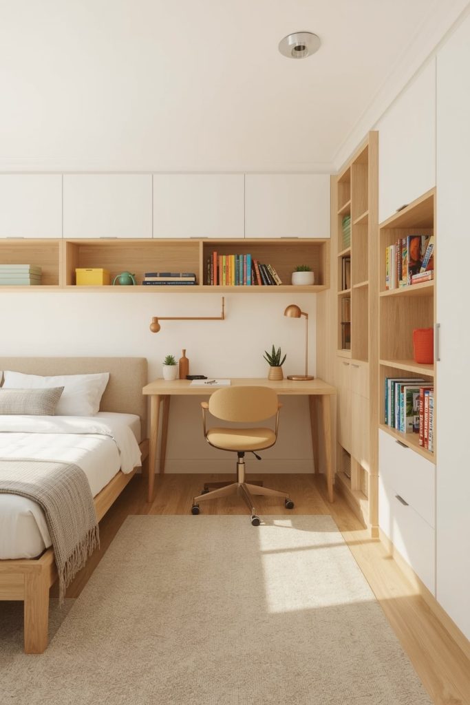 Multi functional kids' bedroom efficient space & seamless integration