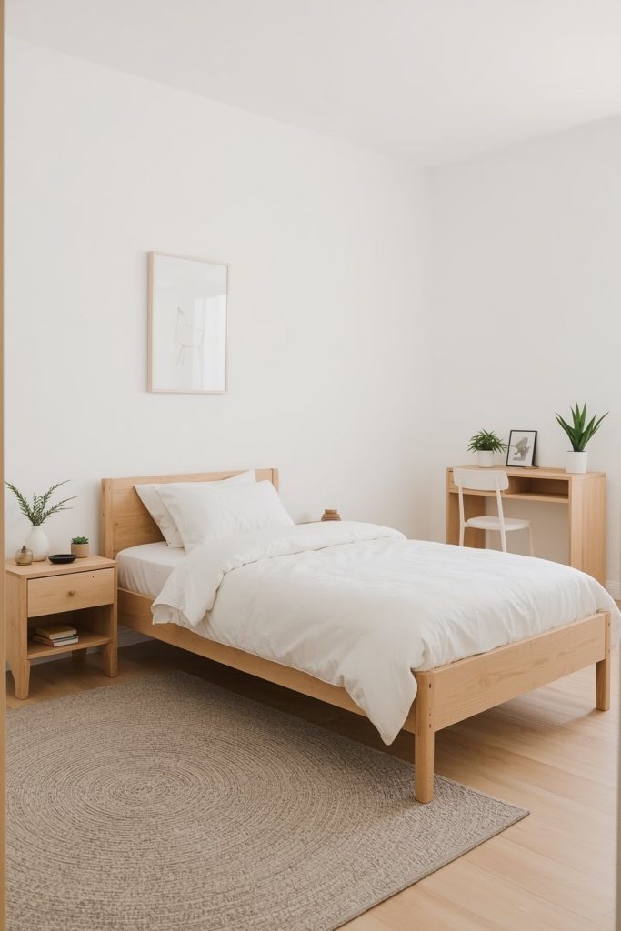 Scandinavian kids' bedroom simplicity & serene environment