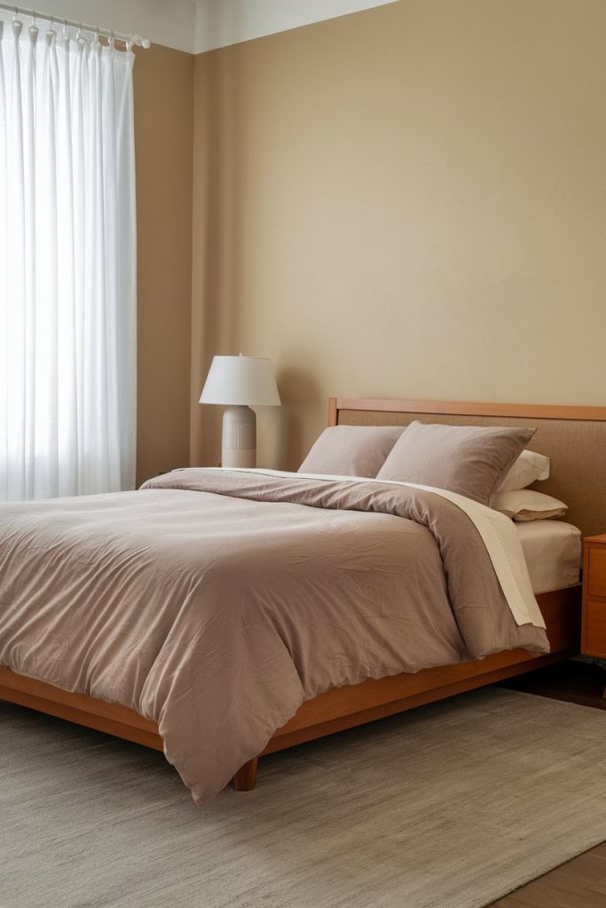 Simple bedroom neutral base for a peaceful backdrop